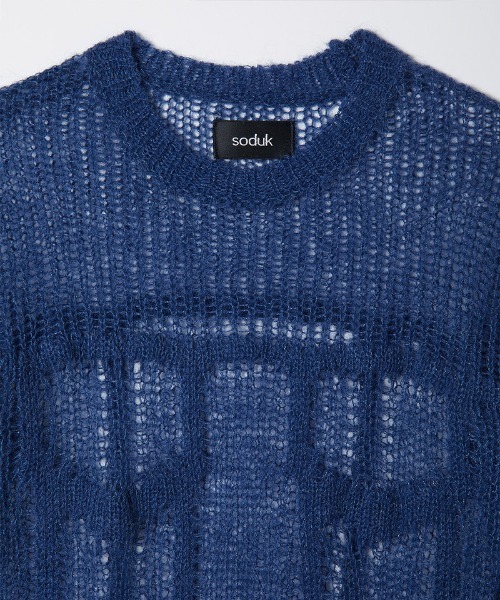 soduk（スドーク）の「【soduk】denim fluffy top（ニット/セーター・レディース・ブラック/ネイビー/ホワイト・ONE SIZE）」の21枚目の写真