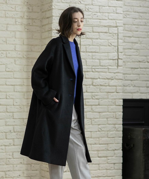 セール】ウールカシミヤブレンド チェスターコート（チェスターコート