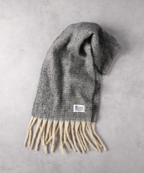 Right-on（ライトオン）の「メランジ大判ストール（ストール/ショール・レディース・イエロー/グレー・ONE SIZE）」の2枚目の写真