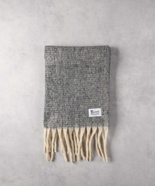 Right-on（ライトオン）の「メランジ大判ストール（ストール/ショール・レディース・イエロー/グレー・ONE SIZE）」の16枚目の写真