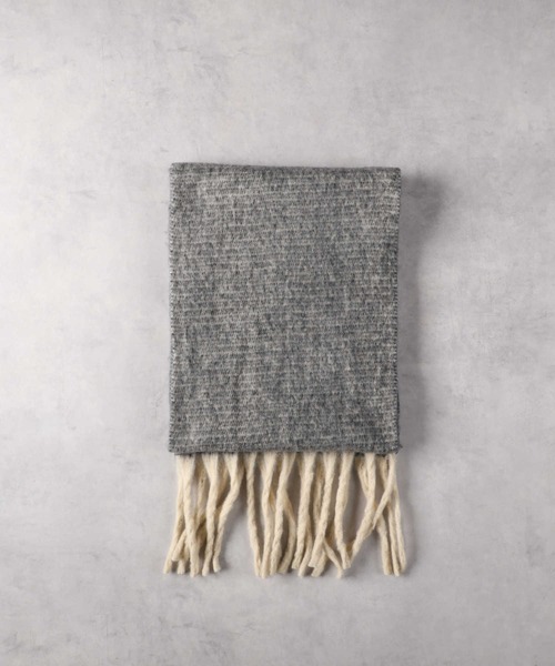 Right-on（ライトオン）の「メランジ大判ストール（ストール/ショール・レディース・イエロー/グレー・ONE SIZE）」の17枚目の写真