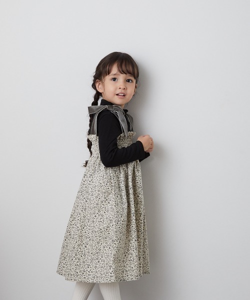 riziere(リジェール)の「フラワープリントコーデュロイ2WAYスカート(スカート・キッズ・アイボリー・150/90/100/110/120/130/140)」の7枚目の写真