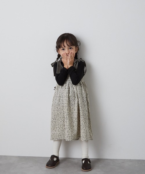 riziere(リジェール)の「フラワープリントコーデュロイ2WAYスカート(スカート・キッズ・アイボリー・150/90/100/110/120/130/140)」の9枚目の写真