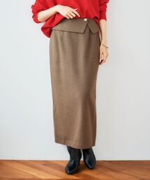 le.coeur blanc | 裏起毛チェックストレートスカート(スカート)