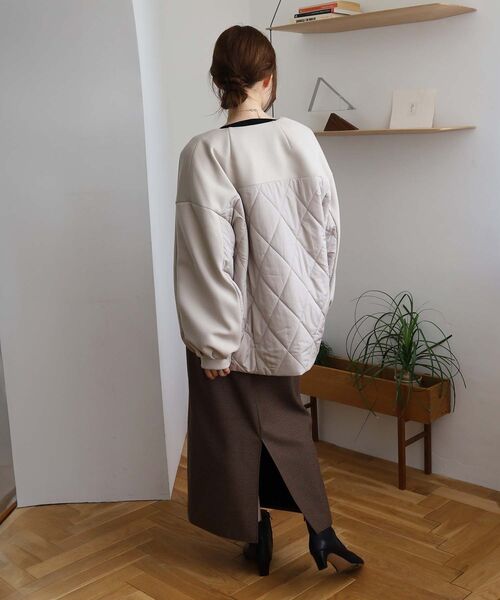 le.coeur blanc（ルクールブラン）の「裏起毛チェックストレートスカート（スカート・レディース・ベージュ系その他2/ブラウン系その他2・36/38）」の12枚目の写真