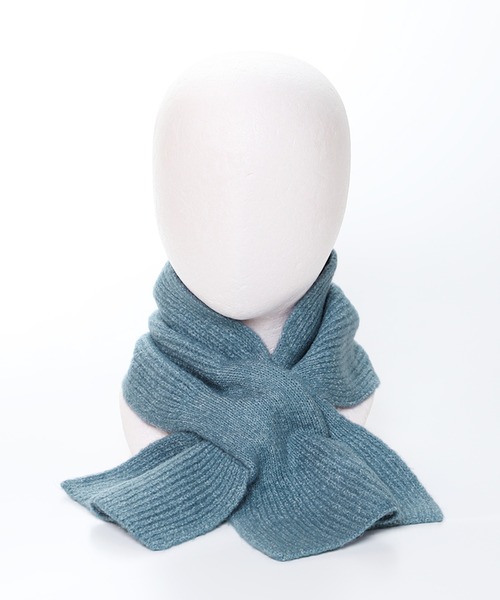 14+（イチヨンプラス）の「リサイクルヤーン差し込みマフラー（マフラー・レディース・グリーン/ピンク/ベージュ/グレー/チャコールグレー/ブルー・FREE）」の8枚目の写真