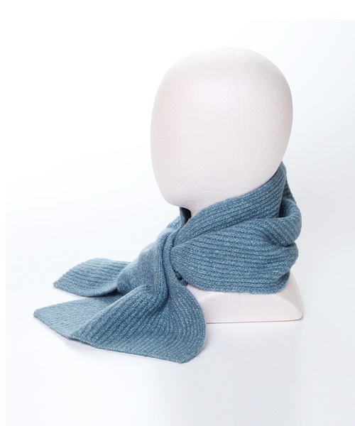 14+（イチヨンプラス）の「リサイクルヤーン差し込みマフラー（マフラー・レディース・グリーン/ピンク/ベージュ/グレー/チャコールグレー/ブルー・FREE）」の9枚目の写真