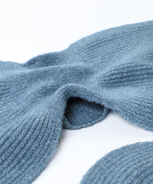 14+（イチヨンプラス）の「リサイクルヤーン差し込みマフラー（マフラー・レディース・グリーン/ピンク/ベージュ/グレー/チャコールグレー/ブルー・FREE）」の11枚目の写真