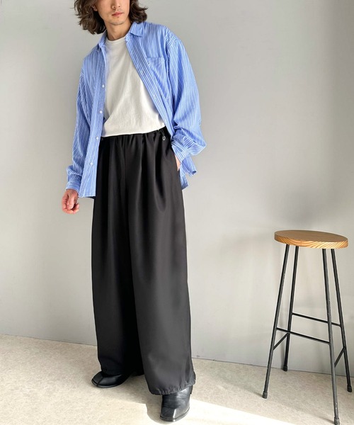 classicalelf(クラシカルエルフ)の「楽ちん×おしゃれを両立!こなれ感抜群のドロストイージーパンツ(メンズ)(その他パンツ・メンズ・ブラック/オフホワイト・MEDIUM/SMALL/X-LARGE/LARGE)」の18枚目の写真