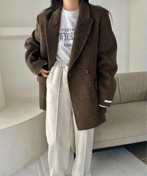 lawgy | handmade herringbone jacket outer / ハンドメイドヘリンボーンジャケットアウター(その他アウター)
