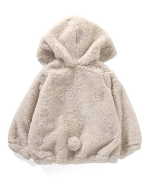 Seraph（セラフ）の「ふわふわアニマルアウター（ブルゾン・キッズ・サックスブルー/アイボリー/ピンク・70/80/90/100/110/120/130/140）」の16枚目の写真