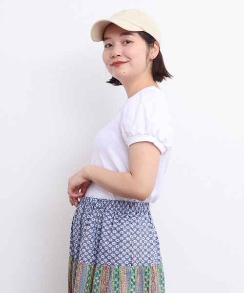 CHILD WOMAN（チャイルドウーマン）の「連シルフライス パフスリーブTシャツ（Tシャツ/カットソー・レディース・ブラック/レッド/ホワイト/その他・FREE）」の2枚目の写真