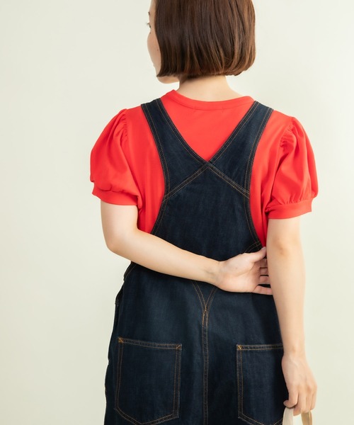 CHILD WOMAN（チャイルドウーマン）の「連シルフライス パフスリーブTシャツ（Tシャツ/カットソー・レディース・ブラック/レッド/ホワイト/その他・FREE）」の14枚目の写真