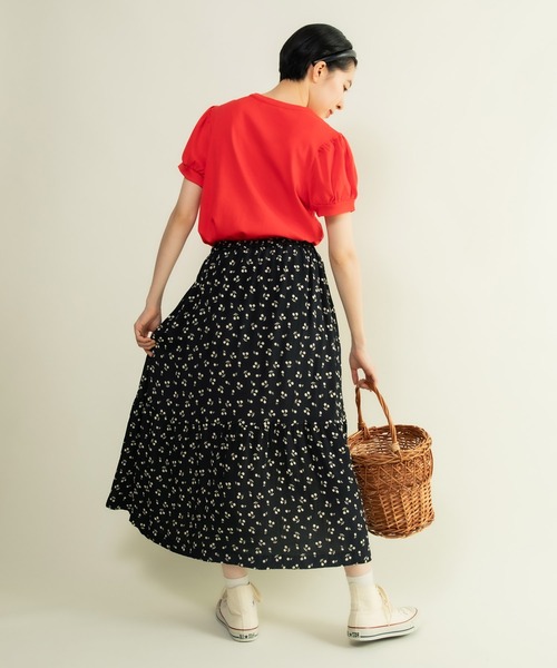 CHILD WOMAN（チャイルドウーマン）の「連シルフライス パフスリーブTシャツ（Tシャツ/カットソー・レディース・ブラック/レッド/ホワイト/その他・FREE）」の11枚目の写真