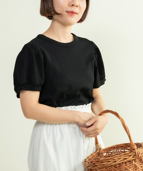 CHILD WOMAN（チャイルドウーマン）の「連シルフライス パフスリーブTシャツ（Tシャツ/カットソー・レディース・ブラック/レッド/ホワイト/その他・FREE）」の20枚目の写真