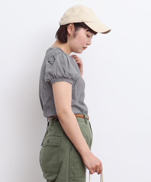 tシャツ 連シルフライス パフスリーブTシャツ レディース 連シルフライス パフスリーブTシャツ（Tシャツ/カットソー