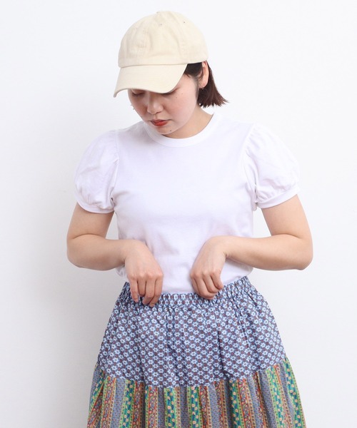 連シルフライス パフスリーブTシャツ（Tシャツ/カットソー