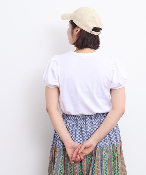 連シルフライス パフスリーブTシャツ（Tシャツ/カットソー