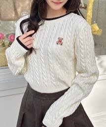 INGNI | くま刺しゅうケーブルニット(ニット/セーター)