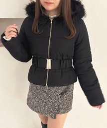 apres jour | ベルト付きフェイクダウンジャケット【ZOZOTOWN限定アイテム】(ダウンジャケット/コート)