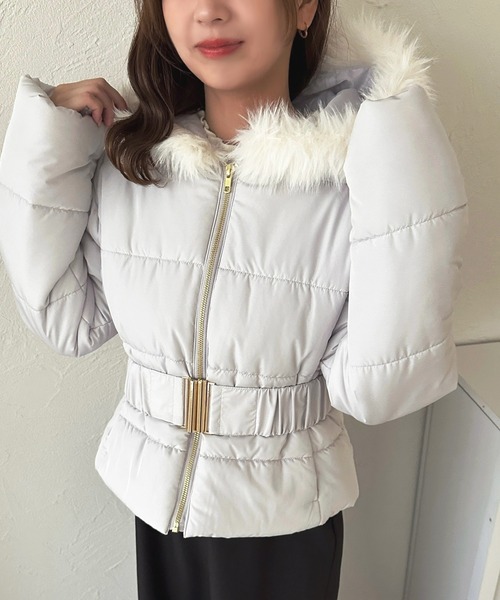 ベルト付きフェイクダウンジャケット【ZOZOTOWN限定アイテム】（ダウン