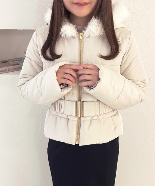 ベルト付きフェイクダウンジャケット【ZOZOTOWN限定アイテム】（ダウン