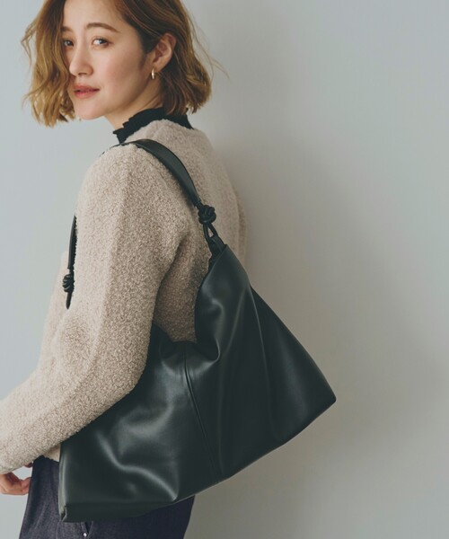 grove（グローブ）の「ロープハンドルワンショルダー（トートバッグ・レディース・ブラック/シルバー系その他/ベージュ系その他7/ライトグレー・00）」の2枚目の写真