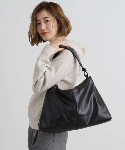 grove（グローブ）の「ロープハンドルワンショルダー（トートバッグ・レディース・ブラック/シルバー系その他/ベージュ系その他7/ライトグレー・00）」の7枚目の写真