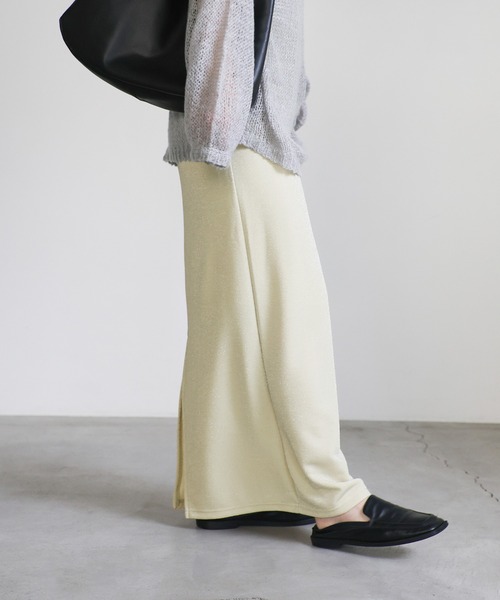 select MOCA(セレクトモカ)の「バックスリットラメタイトスカート(スカート・レディース・チャコール/ベージュ/ブラック・LARGE/MEDIUM)」の20枚目の写真