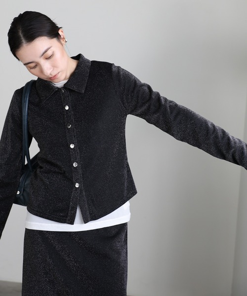 select MOCA(セレクトモカ)の「バックスリットラメタイトスカート(スカート・レディース・チャコール/ベージュ/ブラック・LARGE/MEDIUM)」の11枚目の写真