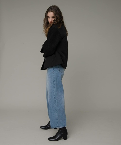 URBAN RESEARCH Sonny Label（アーバンリサーチサニーレーベル）の「切替えノーカラーショートブルゾン（ブルゾン・レディース・ブラック/アイボリー/ベージュ系その他・FREE）」の11枚目の写真