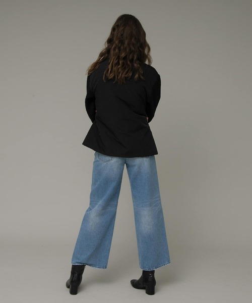 URBAN RESEARCH Sonny Label（アーバンリサーチサニーレーベル）の「切替えノーカラーショートブルゾン（ブルゾン・レディース・ブラック/アイボリー/ベージュ系その他・FREE）」の12枚目の写真