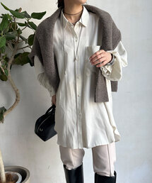 DouDou | テンセルチュニックシャツ(シャツ/ブラウス)