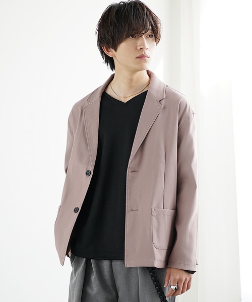 MinoriTY（マイノリティ）の「【MinoriTY】ツイルテーラードジャケット メンズ 春服（テーラードジャケット・メンズ・ラベンダー/グリーン/ストライプ/チェック/ブラック・S/L/M）」の10枚目の写真