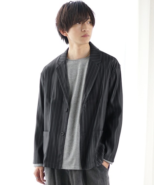 MinoriTY（マイノリティ）の「【MinoriTY】ツイルテーラードジャケット メンズ 春服（テーラードジャケット・メンズ・ラベンダー/グリーン/ストライプ/チェック/ブラック・S/L/M）」の17枚目の写真