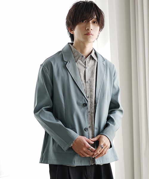 MinoriTY（マイノリティ）の「【MinoriTY】ツイルテーラードジャケット メンズ 春服（テーラードジャケット・メンズ・ラベンダー/グリーン/ストライプ/チェック/ブラック・S/L/M）」の13枚目の写真