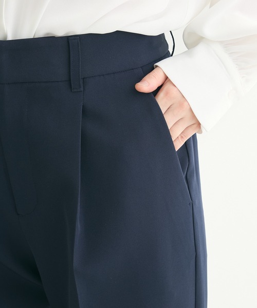 ef-de(エフデ)の「ef-de タックテーパードパンツ(スラックス・レディース・ライトグレー/ダークネイビー・SMALL/MEDIUM/LARGE)」の21枚目の写真