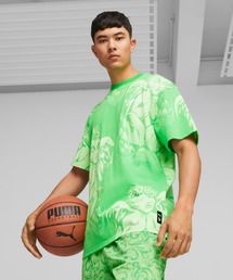 PUMA（プーマ）の「PUMA プーマ メンズ バスケットボール HOOPS x LAFRANCE AOP Tシャツ（Tシャツ/カットソー・メンズ）」