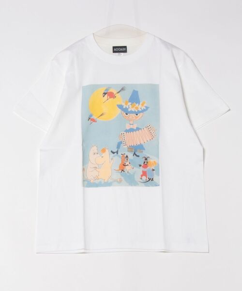 tシャツ MOOMIN / ムーミン ヴィンテージ フロント プリント 半袖 Tシャツ WNI レディース MOOMIN tシャツ / ムーミン ヴィンテージ フロント プリント