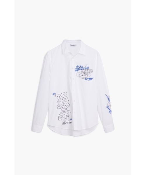 Desigual（デシグアル）の「DAVID シャツロングスリーブ（シャツ/ブラウス・メンズ・ホワイト・S/M/L/XL/XXL）」の6枚目の写真