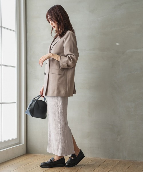 GLOBAL WORK（グローバルワーク）の「ベロアプリーツIラインスカート