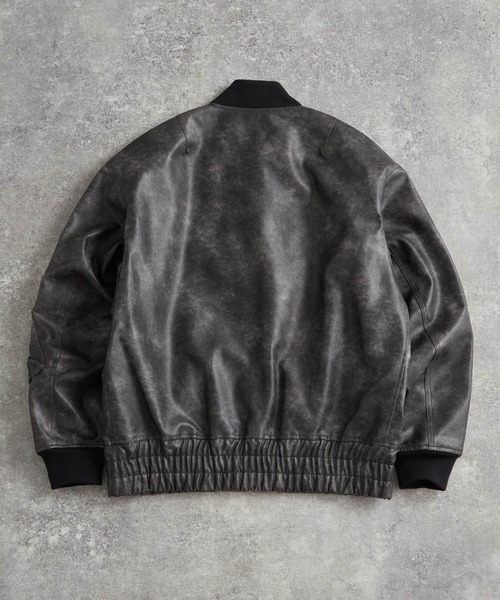 vintage make PU / camouflage reversible MA-1 / ヴィンテージメイク