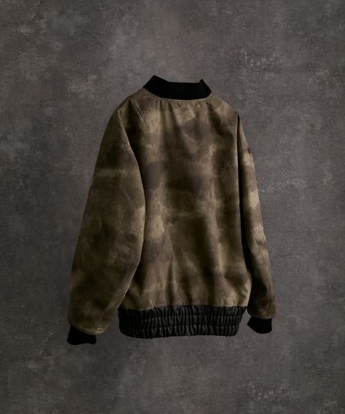 ジャケット・アウター ADRER vintagemake PU reversible MA-1 ADRER ma1 ma-1 vintage make PU / camouflage reversible MA-1