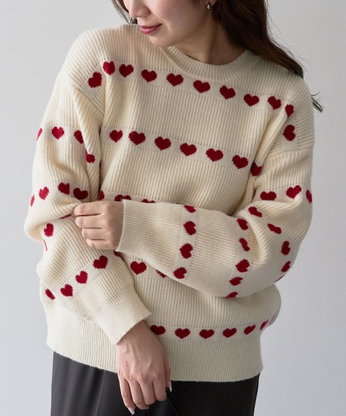 Green Parks（グリーンパークス）の「・swing by ハートクルーネック