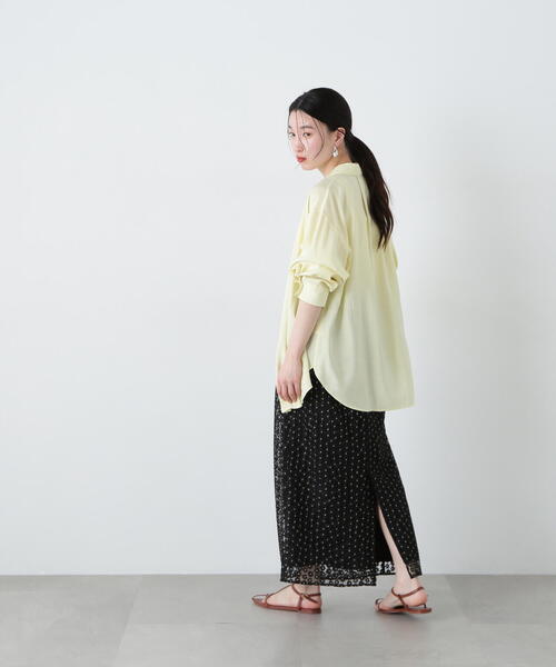 N.(N. Natural Beauty Basic)(エヌエヌナチュラルビューティーベーシック)の「デイジーフラワータイトスカート(スカート・レディース・ブラック/ホワイト・SMALL/MEDIUM)」の21枚目の写真