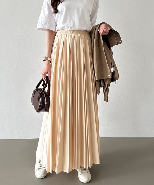 セール】【選べる2丈×カラー展開あり】 きれいめ プリーツスカート  