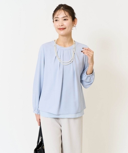 a.v.v（アーヴェヴェ）の「ストーンパール二連ネックレス（ネックレス・レディース・ゴールド・38）」の2枚目の写真