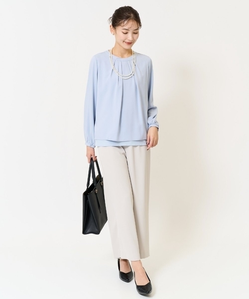 a.v.v（アーヴェヴェ）の「ストーンパール二連ネックレス（ネックレス・レディース・ゴールド・38）」の3枚目の写真