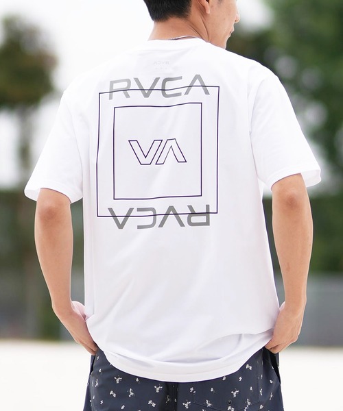RVCA ルーカ 半袖 Tシャツ メンズ ラッシュガード 水陸両用 ユーティリティー ILL RVCA ESCAPE SFST BF041-871  ラッシュガード｜ムラサキスポーツオンラインストア 通販 RVCA ホワイト ラッシュガード