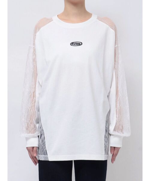 レディース 福袋 (セール) -ファッション通販 セール】レースコンビトップスBIGロンT（Tシャツ/カットソー トップス
